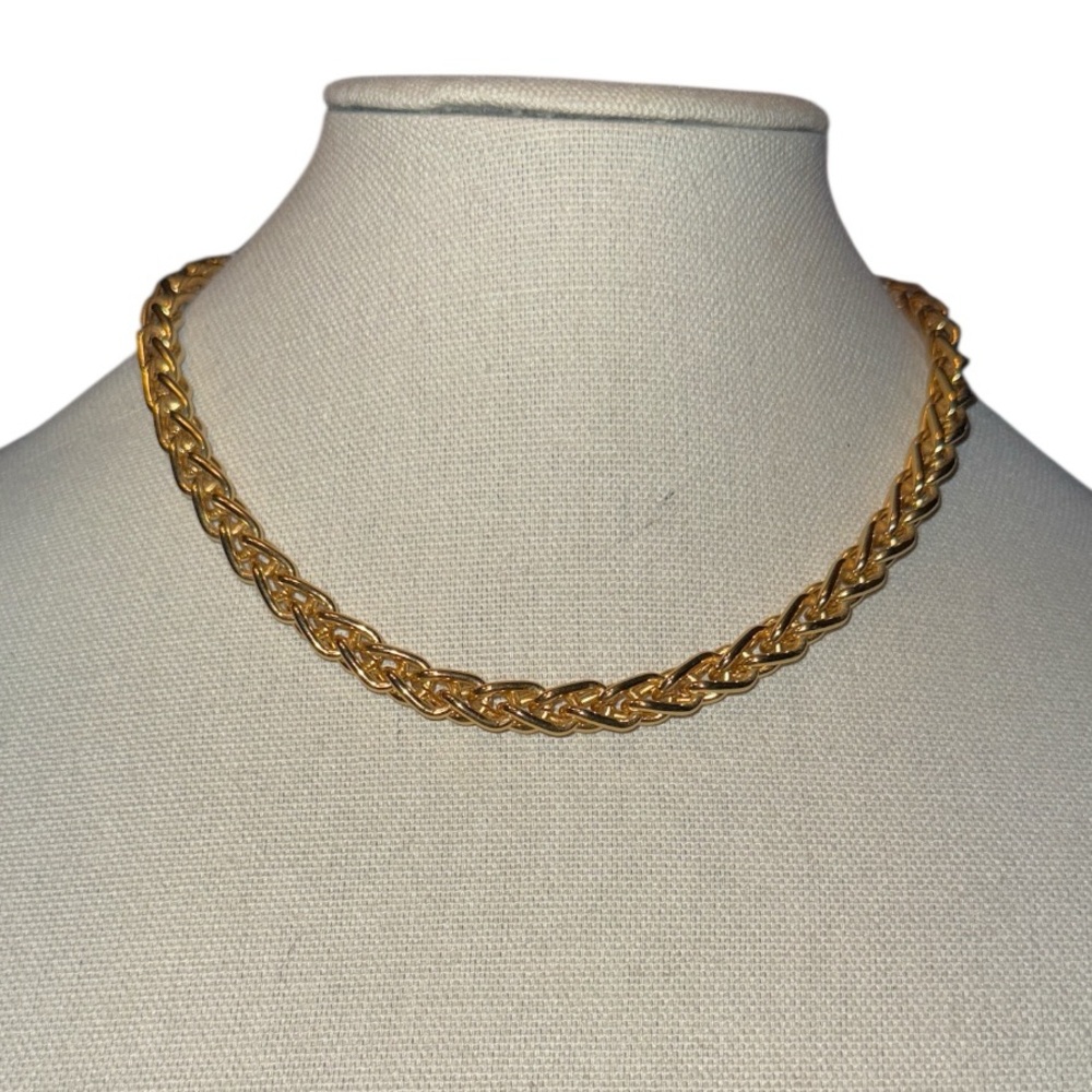 Electric Picks Braided Gold Necklace